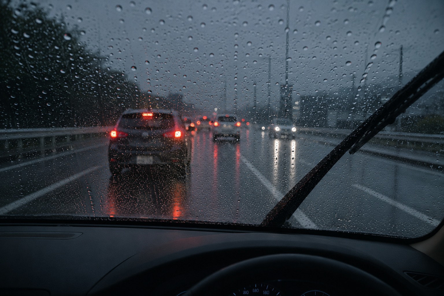 大雨の日こそ安全運転を心がけましょう🚗